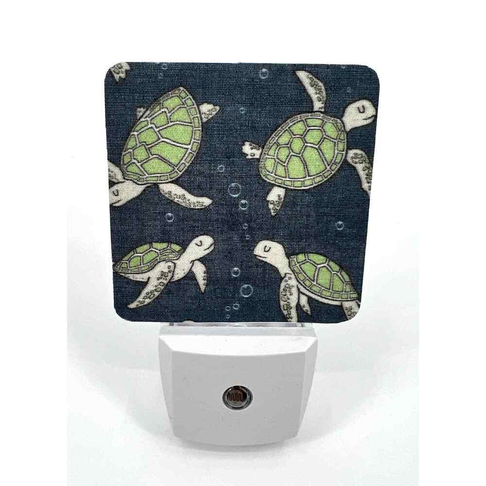 Sea Turtles Nightlight LED Auto On Nursery Baby Shower Gift Kids Bedroom